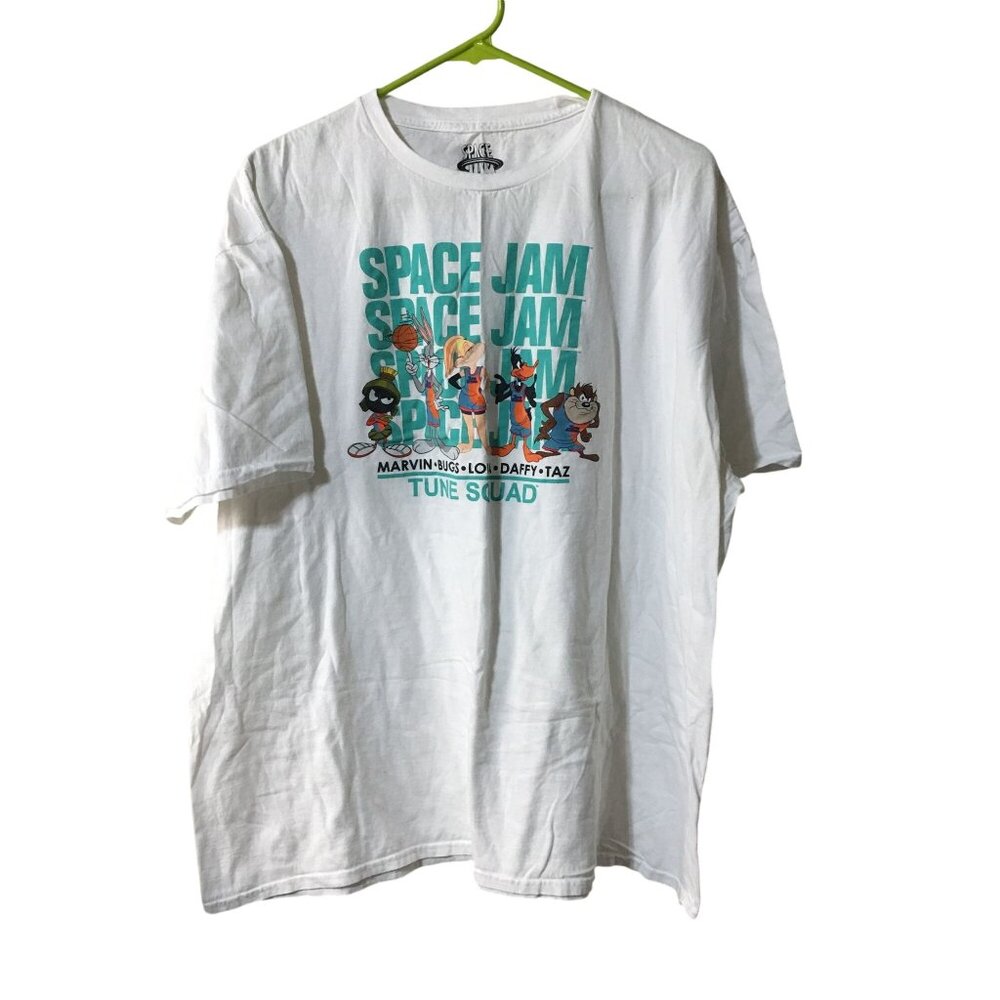 SPACE JAM A NEW LEGACY TUNE SQUAD WHITE GRAPHIC T-SHIRT MENS 2XL